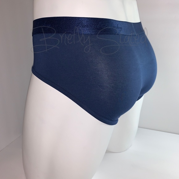 David Archy Micro Modal Briefs - Navy (M) - Picture 5 of 7